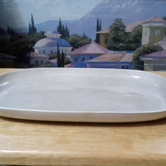 Vintage Russel Wright Steubenville Serving Grey Granite Platter.🍱Nice Gift.🎁🏇 - Picture 6 of 10